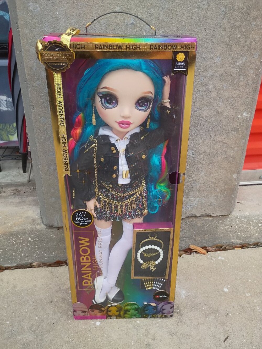 My runway friend Amaya rainbow high 24 inch fashion doll.